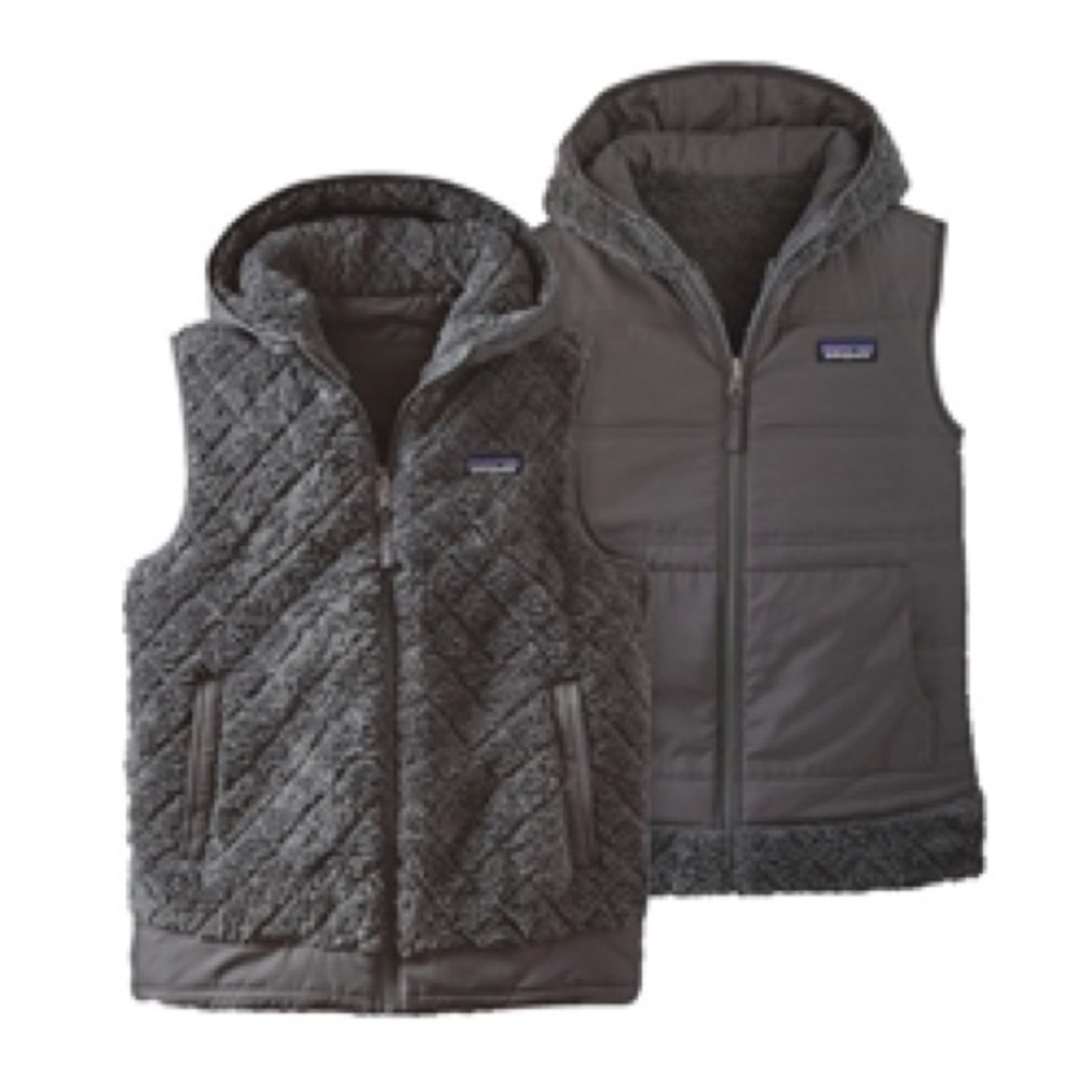 Patagonia Los Gatos Hooded Vest Women's Blue Reversible Size: S